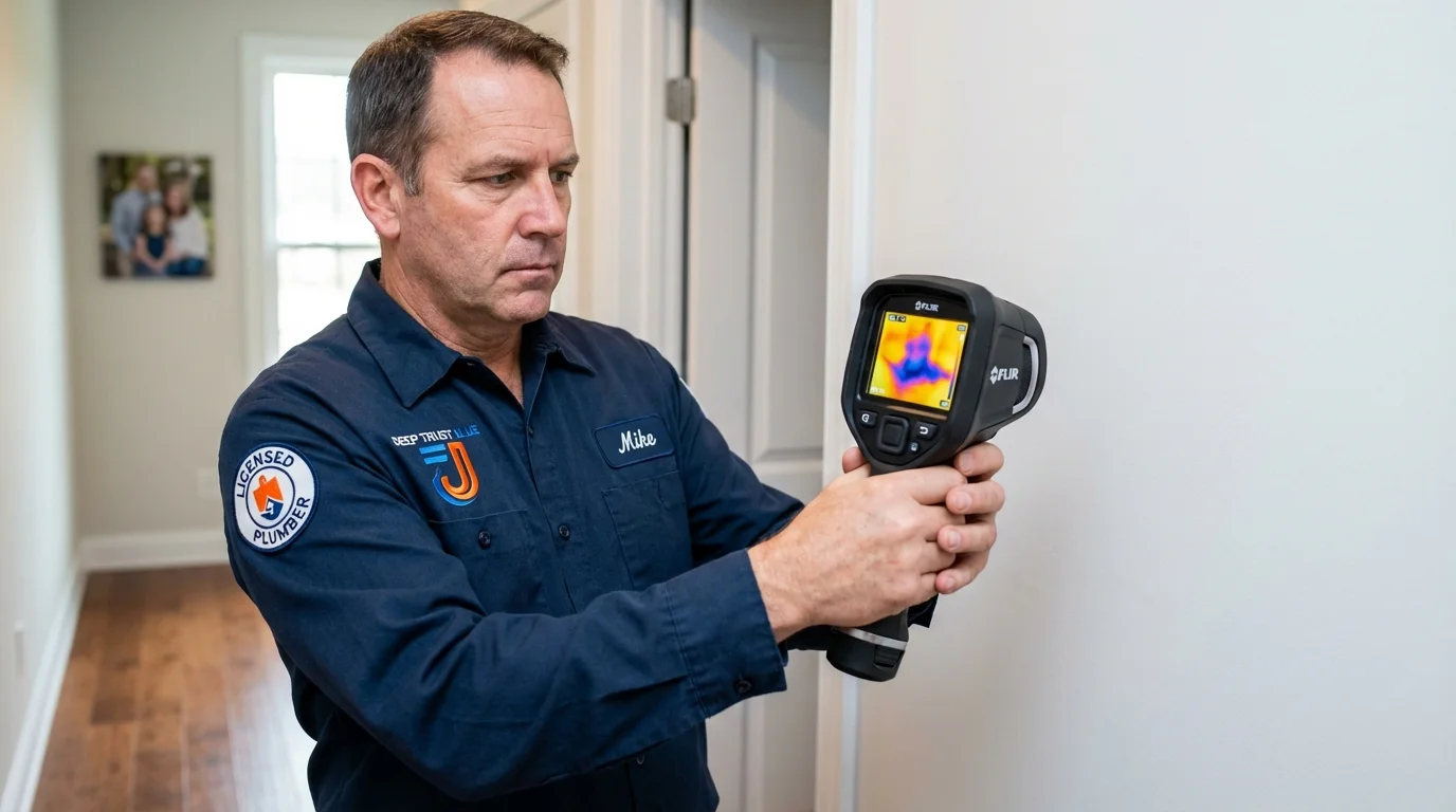 Thermal imaging leak detection by Johns Plumbing LLC in Manson